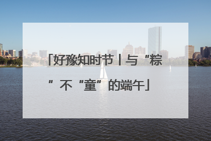 好豫知时节丨与“粽”不“童”的端午