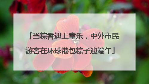 当粽香遇上童乐，中外市民游客在环球港包粽子迎端午
