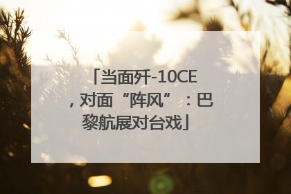 当面歼-10CE，对面“阵风”：巴黎航展对台戏