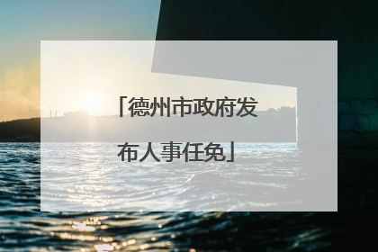 德州市政府发布人事任免