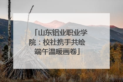 山东铝业职业学院：校社携手共绘端午温暖画卷