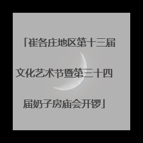 崔各庄地区第十三届文化艺术节暨第三十四届奶子房庙会开锣