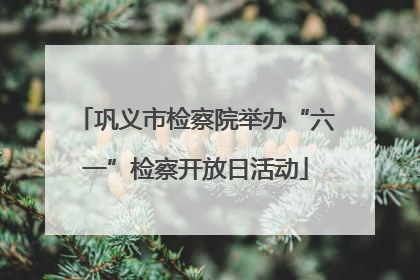 巩义市检察院举办“六一”检察开放日活动