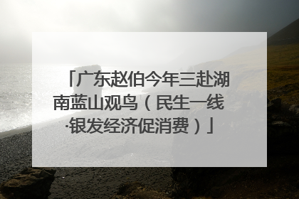 广东赵伯今年三赴湖南蓝山观鸟（民生一线·银发经济促消费）