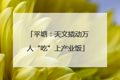 平塘：天文撬动万人“吃”上产业饭