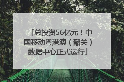 总投资56亿元！中国移动粤港澳（韶关）数据中心正式运行