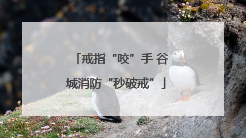 戒指“咬”手 谷城消防“秒破戒”