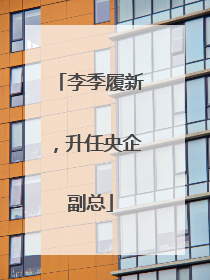李季履新，升任央企副总