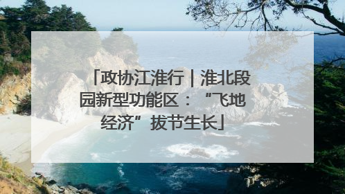 政协江淮行｜淮北段园新型功能区：“飞地经济”拔节生长