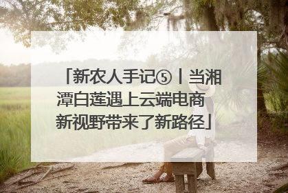 新农人手记⑤丨当湘潭白莲遇上云端电商 新视野带来了新路径