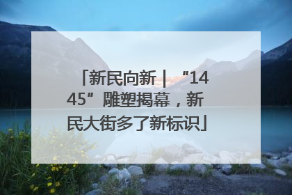 新民向新｜“1445”雕塑揭幕，新民大街多了新标识