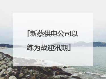 新蔡供电公司以练为战迎汛期
