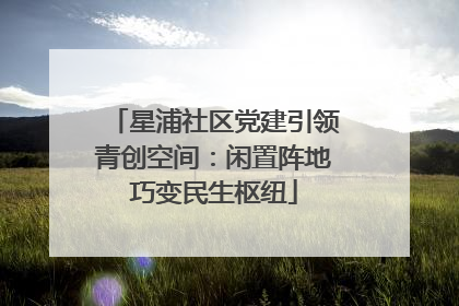 星浦社区党建引领青创空间：闲置阵地巧变民生枢纽