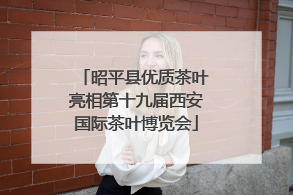 昭平县优质茶叶亮相第十九届西安国际茶叶博览会
