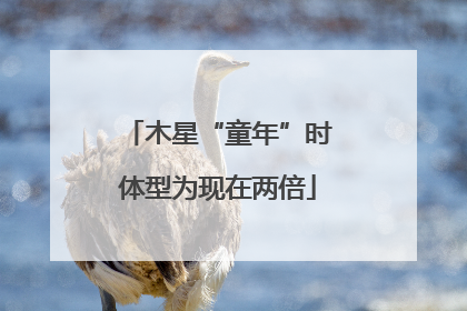 木星“童年”时体型为现在两倍