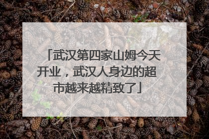 武汉第四家山姆今天开业，武汉人身边的超市越来越精致了