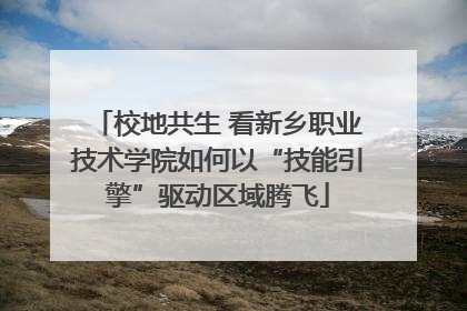 校地共生 看新乡职业技术学院如何以“技能引擎”驱动区域腾飞