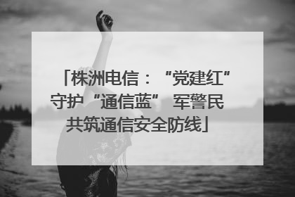株洲电信：“党建红”守护“通信蓝” 军警民共筑通信安全防线