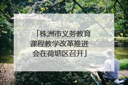 株洲市义务教育课程教学改革推进会在荷塘区召开