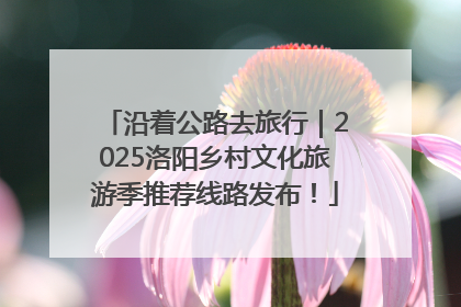 沿着公路去旅行｜2025洛阳乡村文化旅游季推荐线路发布！