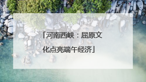 河南西峡：屈原文化点亮端午经济