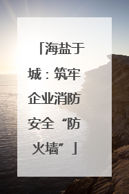海盐于城：筑牢企业消防安全“防火墙”
