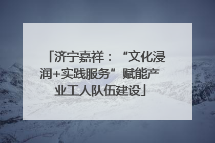 济宁嘉祥：“文化浸润+实践服务”赋能产业工人队伍建设