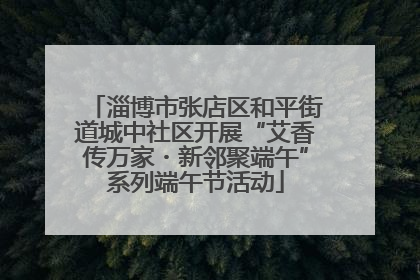 淄博市张店区和平街道城中社区开展“艾香传万家・新邻聚端午”系列端午节活动