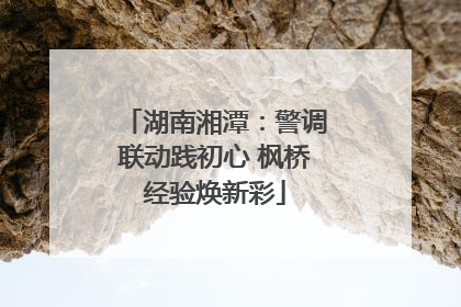 湖南湘潭：警调联动践初心 枫桥经验焕新彩