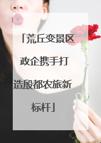 荒丘变景区 政企携手打造殷都农旅新标杆