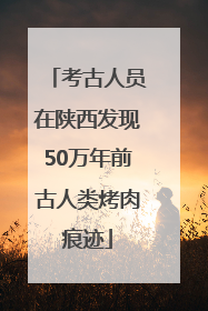 考古人员在陕西发现50万年前古人类烤肉痕迹