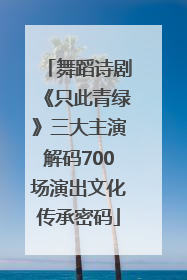 舞蹈诗剧《只此青绿》三大主演解码700场演出文化传承密码