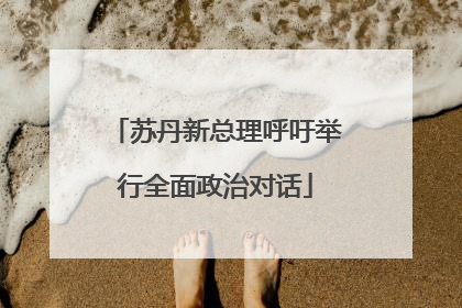 苏丹新总理呼吁举行全面政治对话
