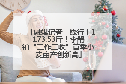 融媒记者一线行丨1173.53斤！李鹊镇“三作三收”首季小麦亩产创新高
