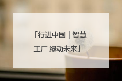 行进中国｜智慧工厂 绿动未来