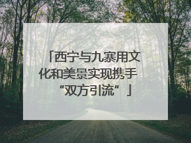 西宁与九寨用文化和美景实现携手“双方引流”