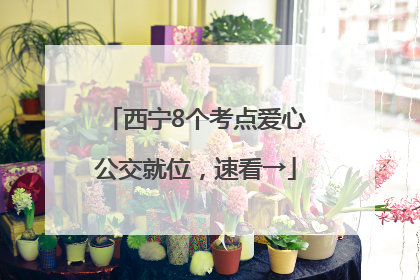 西宁8个考点爱心公交就位，速看→