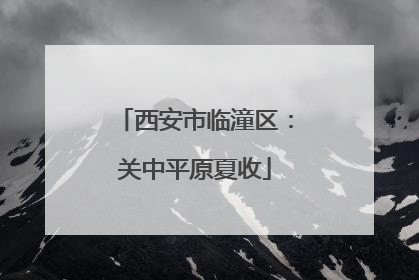 西安市临潼区：关中平原夏收