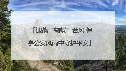 迎战“蝴蝶”台风 保亭公安风雨中守护平安