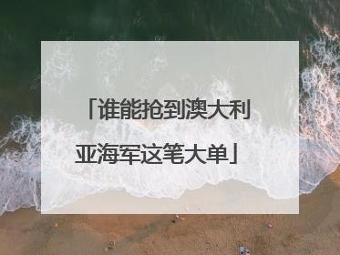 谁能抢到澳大利亚海军这笔大单