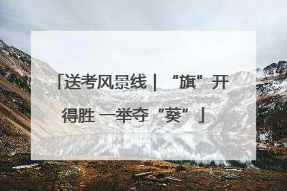 送考风景线｜“旗”开得胜 一举夺“葵”