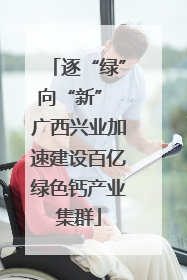 逐“绿”向“新” 广西兴业加速建设百亿绿色钙产业集群