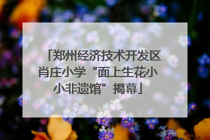 郑州经济技术开发区肖庄小学“面上生花小小非遗馆”揭幕