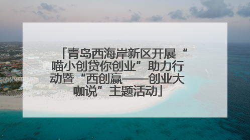 青岛西海岸新区开展“喵小创贷你创业”助力行动暨“西创赢——创业大咖说”主题活动
