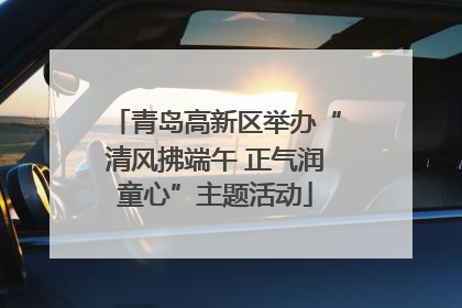 青岛高新区举办“清风拂端午 正气润童心”主题活动
