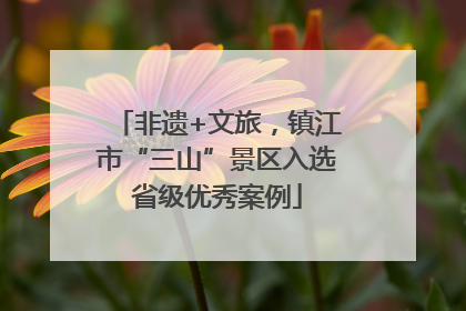 非遗+文旅，镇江市“三山”景区入选省级优秀案例