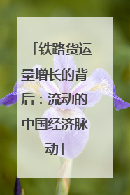 铁路货运量增长的背后：流动的中国经济脉动