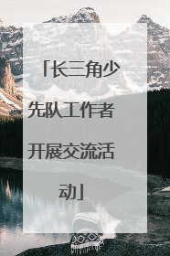 长三角少先队工作者开展交流活动