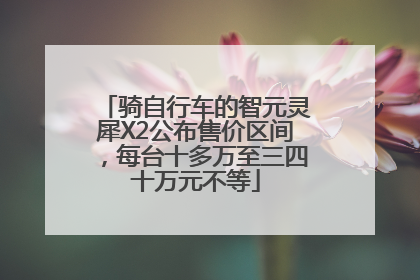 骑自行车的智元灵犀X2公布售价区间，每台十多万至三四十万元不等