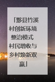 黟县竹溪村创新环境整治模式 村民增收与乡村焕新双赢